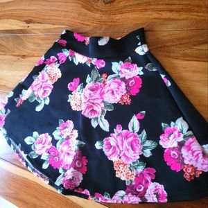 Charlotte Russe Floral Skirt size XSmall